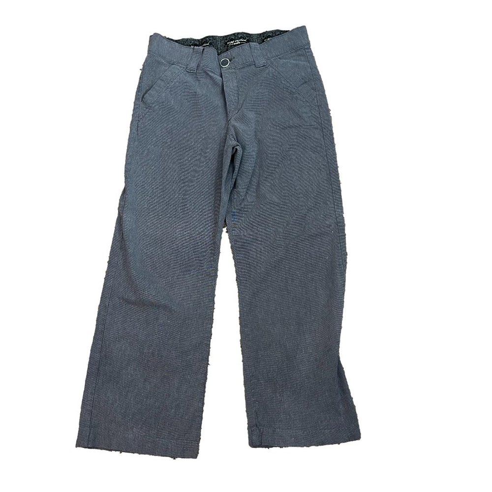 Lee No Gap Waistband Womens Dress Pants Size 12 Petite Gray Stretch